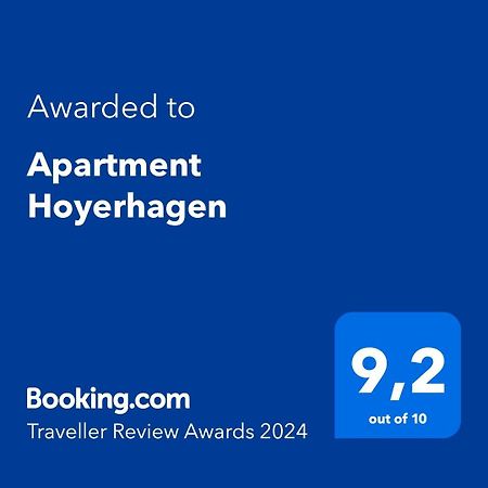 Apartment Hoyerhagen Esterno foto